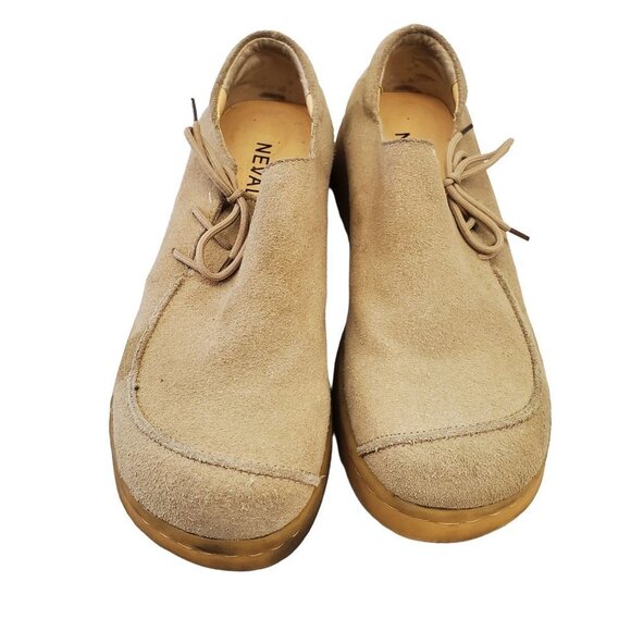 Vintage Nevada Candice Chunky Heel Suede Leather Shoes - Picture 2 of 6